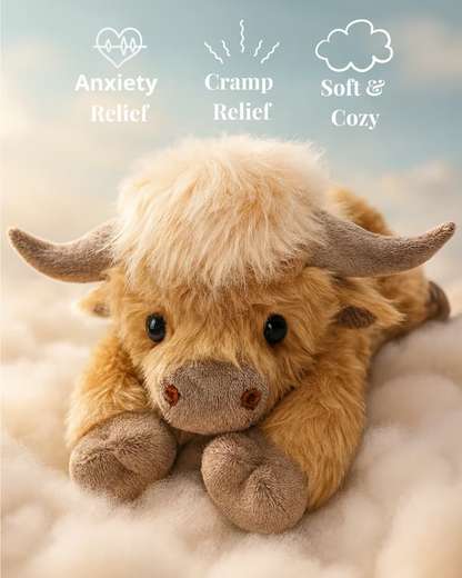 Cute Cartoon Highland Cow Cuddly Toy