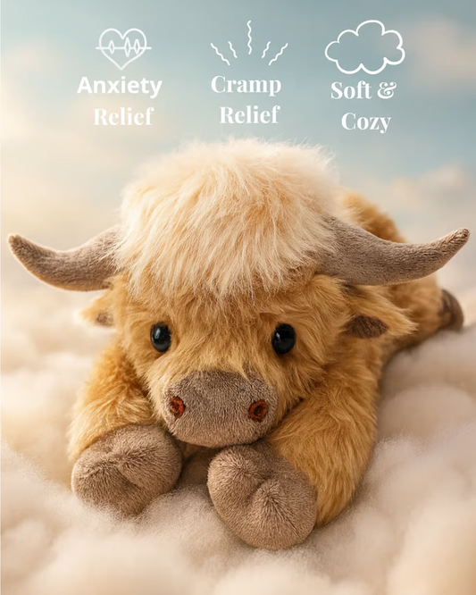 Cute Cartoon Highland Cow Cuddly Toy