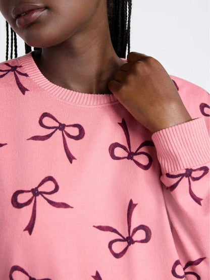 Knit Long Sleeve Top And Joggers Pajama Set