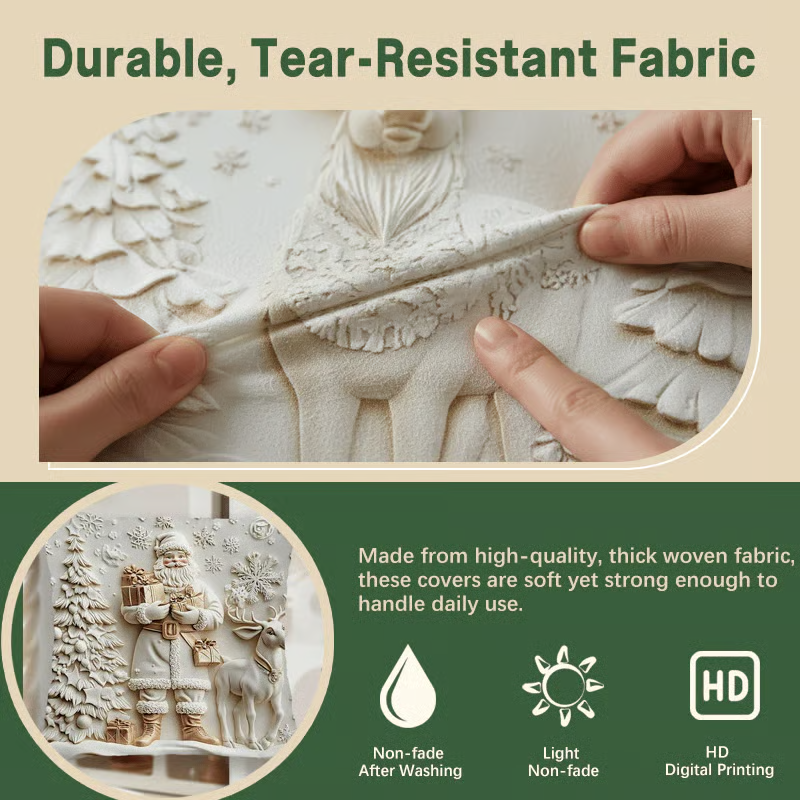 Christmas Themed Cushion Cover