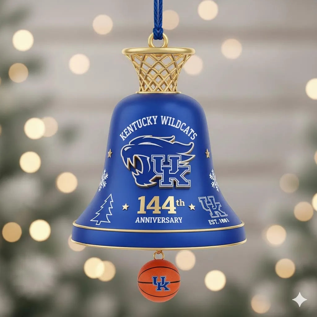 Kentucky Wildcats 144th Anniversary Christmas Bell
