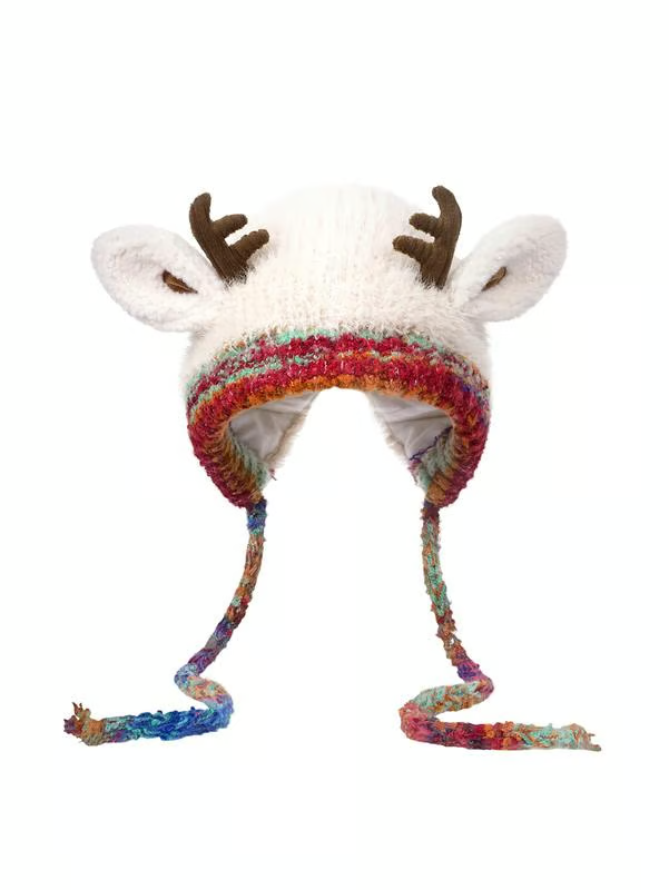 Original Festive Antler Hat – Windproof Ear Protection, 2-in-1 Hat/Handbag & Ideal For Family Christmas Outings