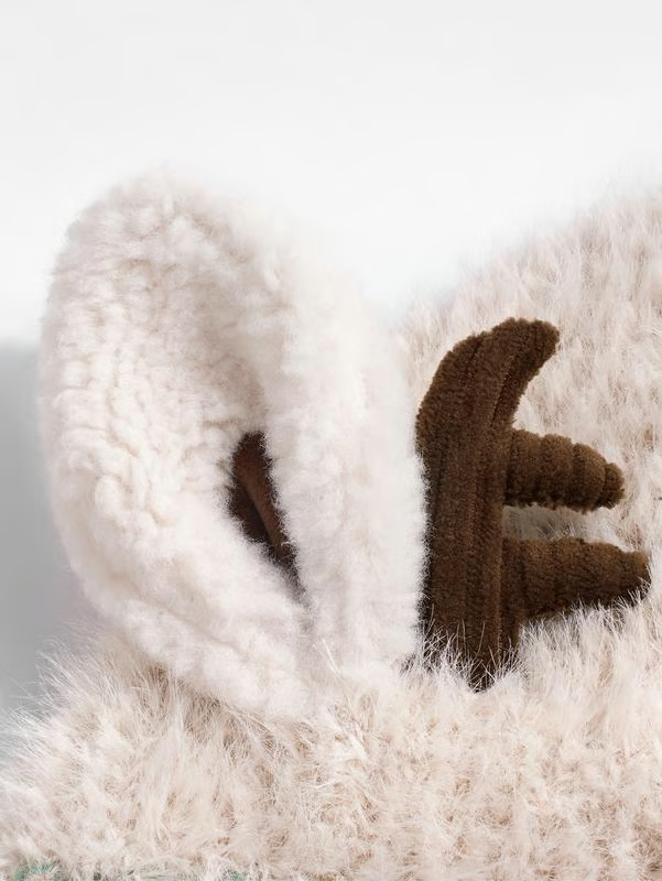 Original Festive Antler Hat – Windproof Ear Protection, 2-in-1 Hat/Handbag & Ideal For Family Christmas Outings