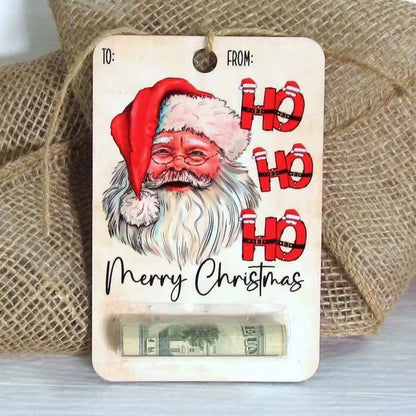 🎅💸Handcrafted Wooden Money Holders Gift（no Money）