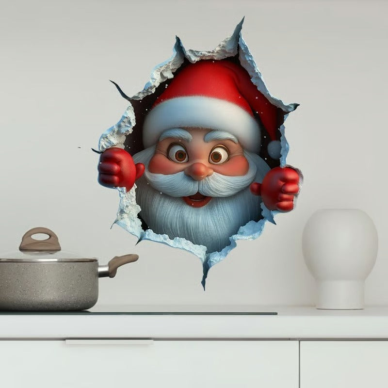 Santa Claus Wall Sticker Set