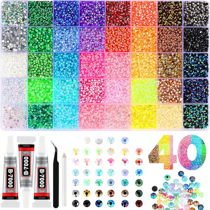 30000Pcs Resin Jelly Rhinestones For Bedazzling
