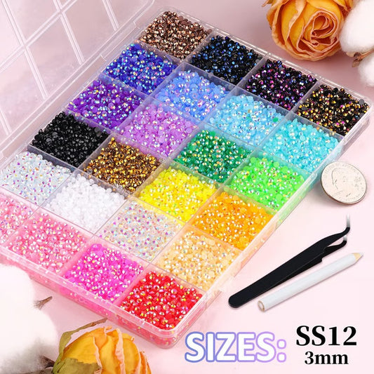 30000Pcs Resin Jelly Rhinestones For Bedazzling