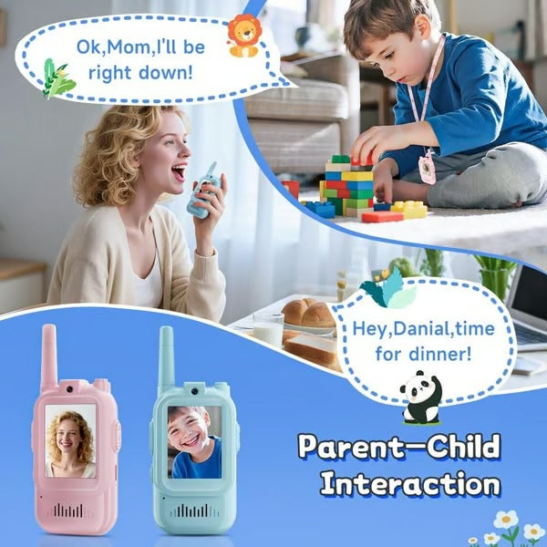 Rechargeable Video Walkie Talkies For Kids【A Pair】