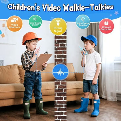 Rechargeable Video Walkie Talkies For Kids【A Pair】