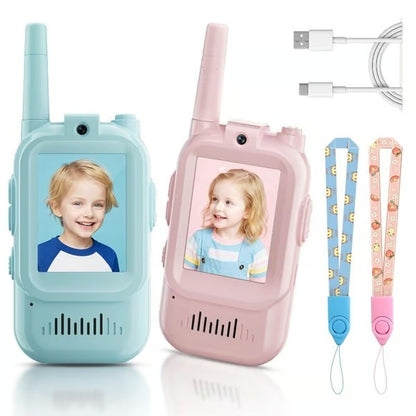 Rechargeable Video Walkie Talkies For Kids【A Pair】