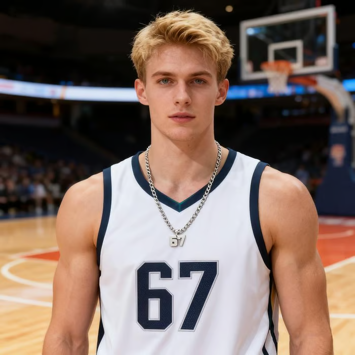 67 Number Pendant Necklace