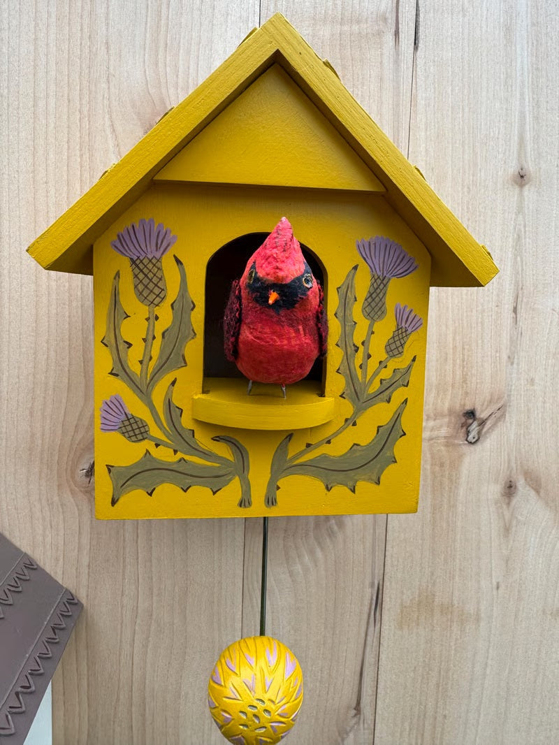 🦉Whimsical Kinetic Art Birdhouse Wall Decor