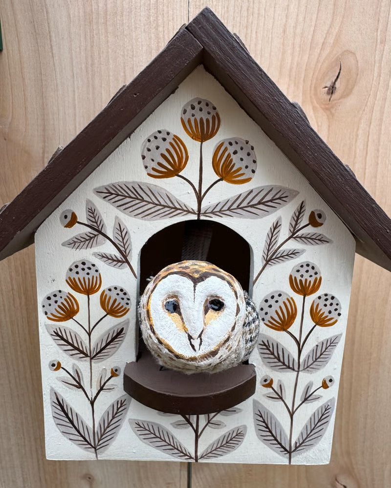 🦉Whimsical Kinetic Art Birdhouse Wall Decor