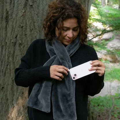 Hidden Zipper Pocket Scarf