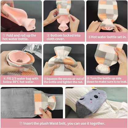 Plush Hot Water Bottle Belt
