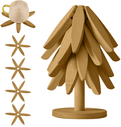 Natural Tree Trivet Set