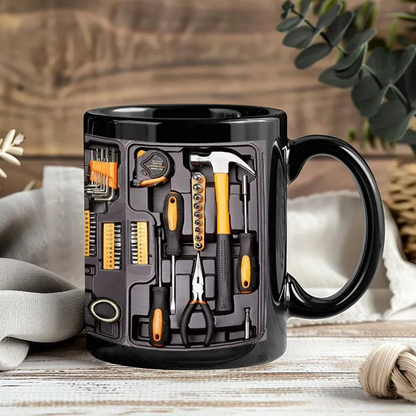 Creativity Funny Mechanic Toolbox Coffee Mug – 11oz Gift Mug For Auto Mechanics, Birthdays & Christmas