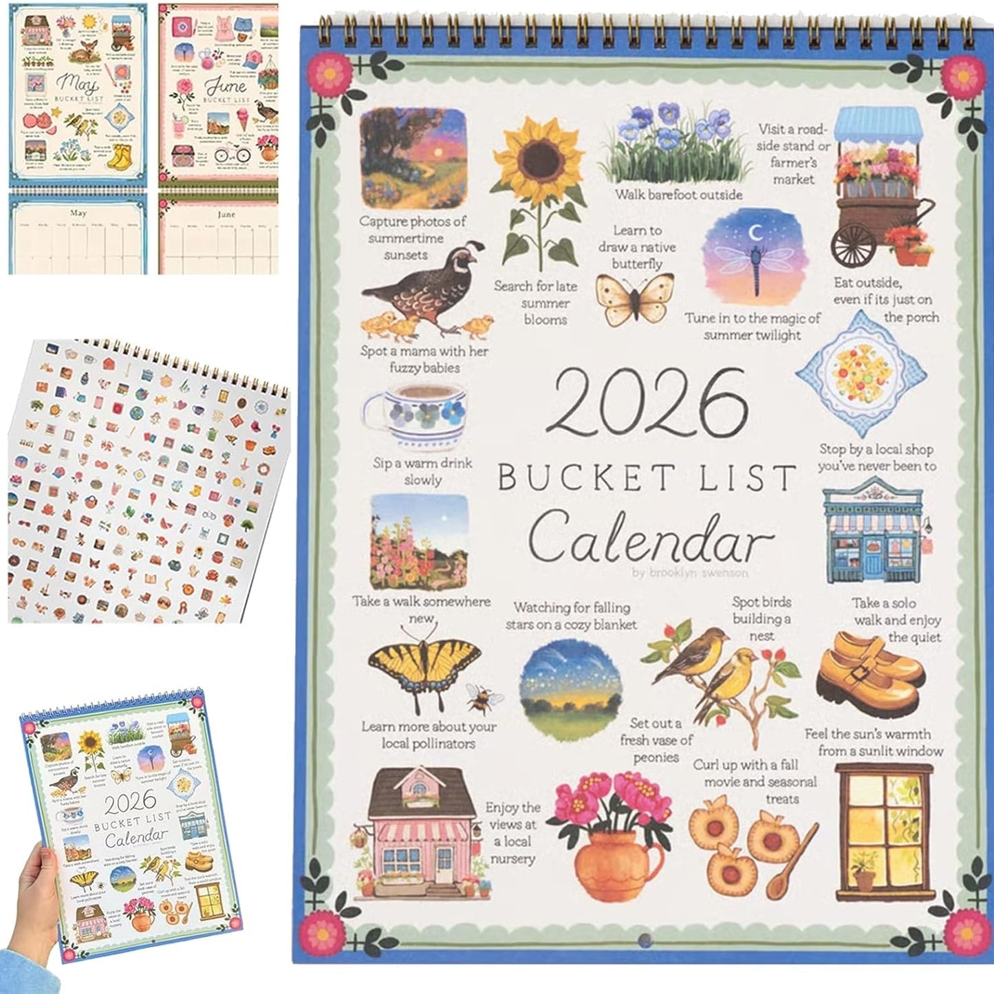 2026 Bucket List Calendar