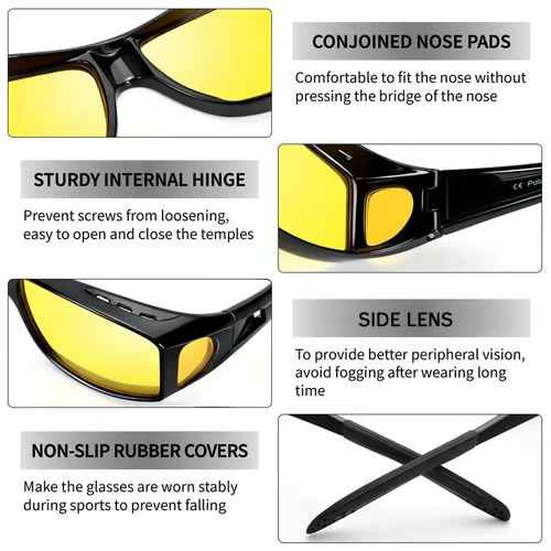 Night Vision Driving Glasses, Anti-glare Polarized