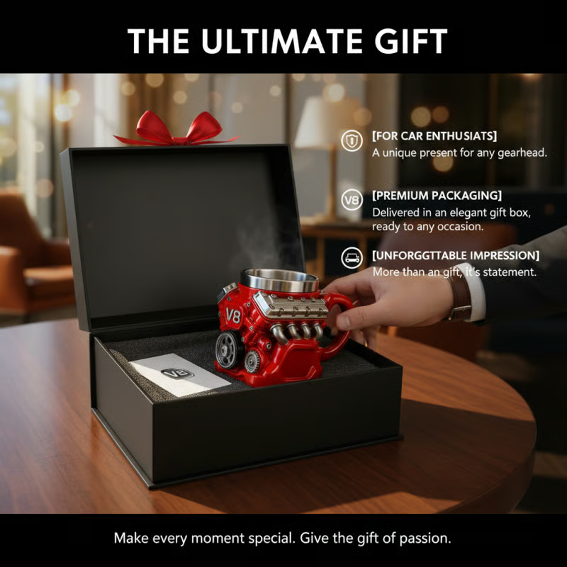 Ultimate V8 Engine Gift Mug & A Gearhead's Dream