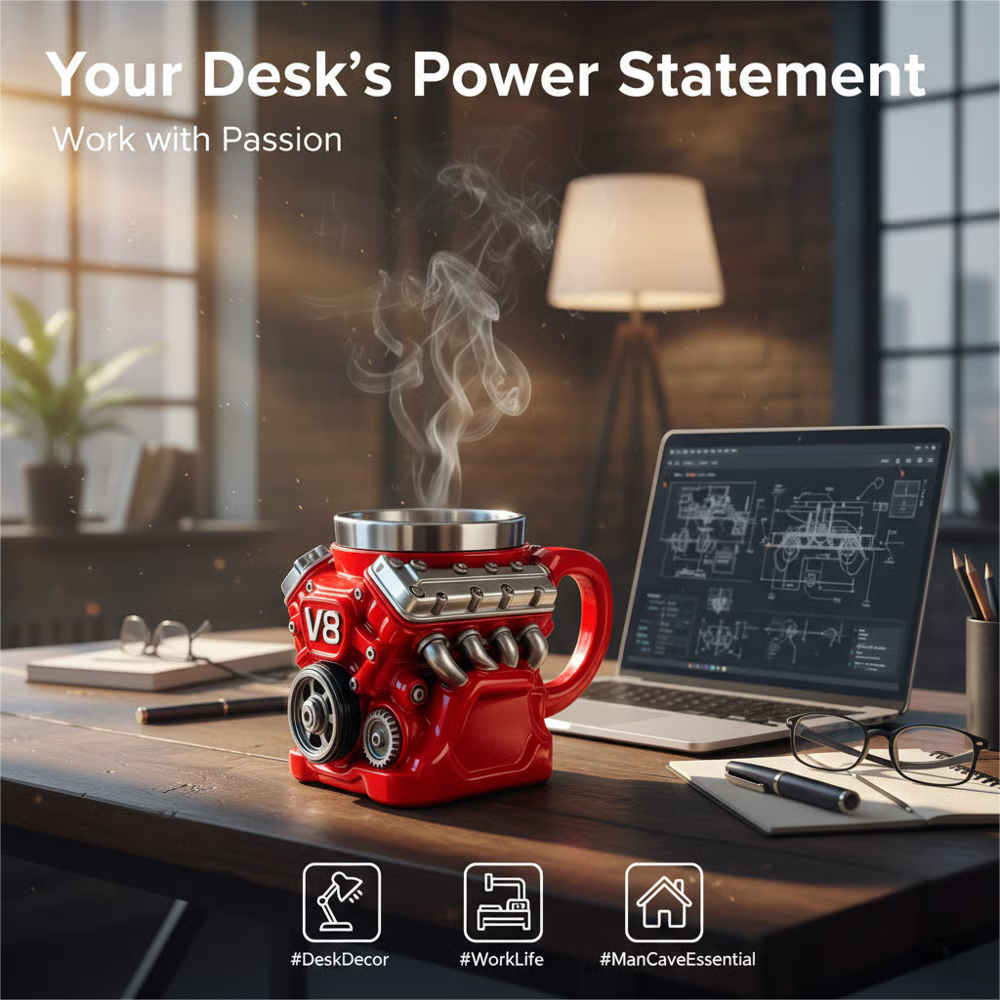 Ultimate V8 Engine Gift Mug & A Gearhead's Dream