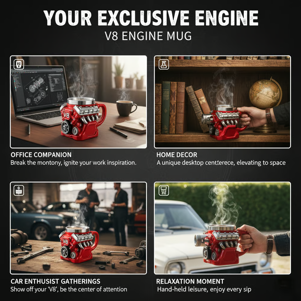 Ultimate V8 Engine Gift Mug & A Gearhead's Dream