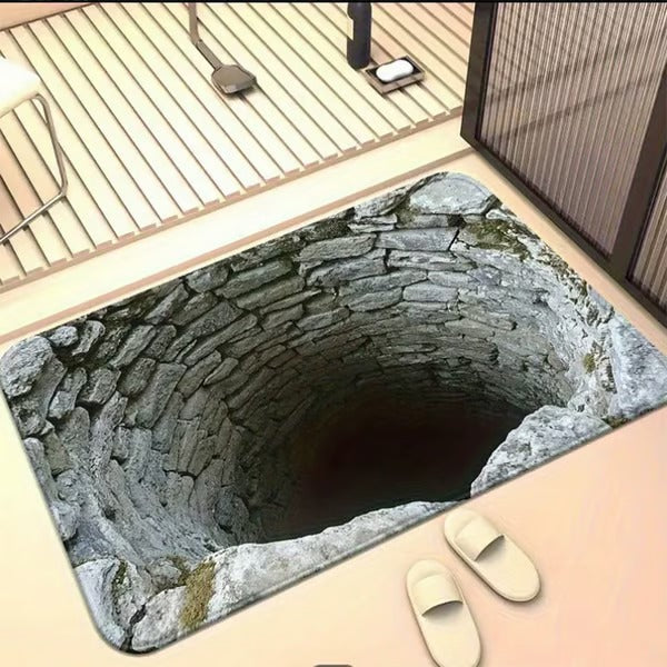 3D Optical Illusion Anti-Slip Floor Mat