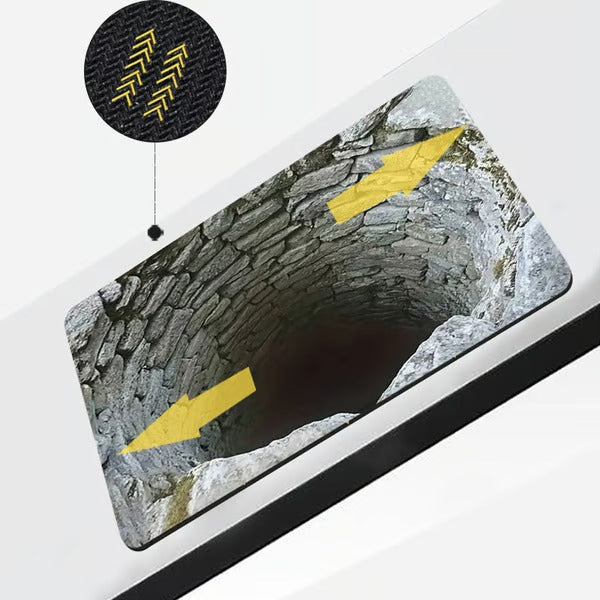 3D Optical Illusion Anti-Slip Floor Mat