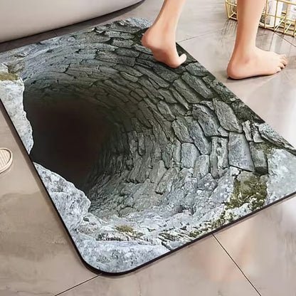 3D Optical Illusion Anti-Slip Floor Mat