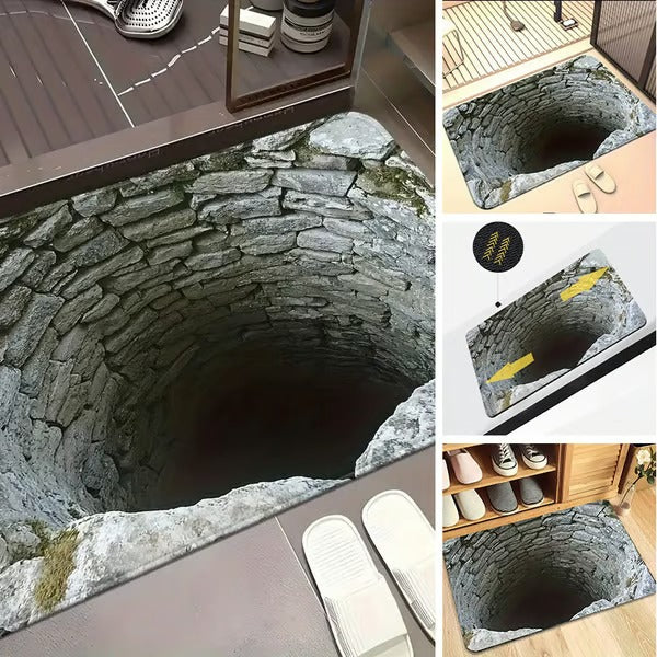 3D Optical Illusion Anti-Slip Floor Mat