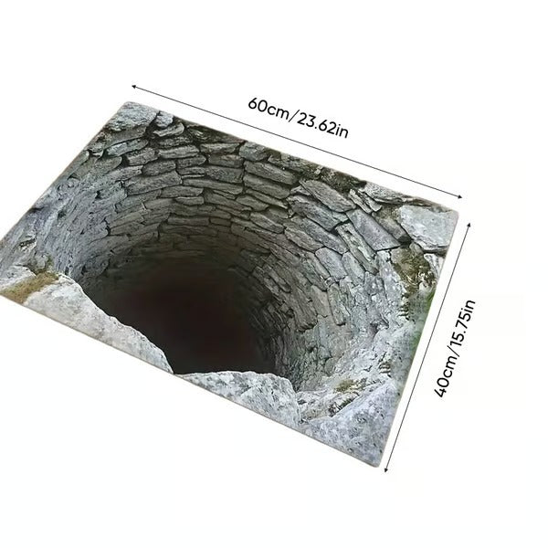 3D Optical Illusion Anti-Slip Floor Mat