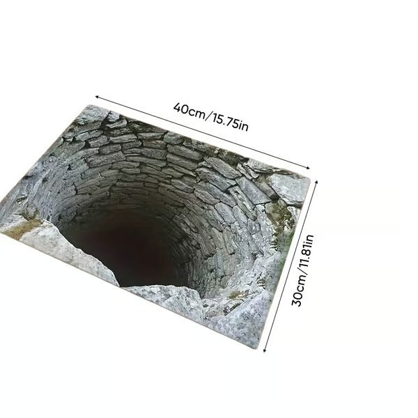 3D Optical Illusion Anti-Slip Floor Mat