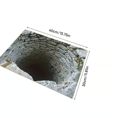 3D Optical Illusion Anti-Slip Floor Mat