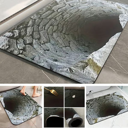 3D Optical Illusion Anti-Slip Floor Mat