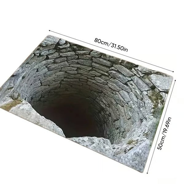 3D Optical Illusion Anti-Slip Floor Mat