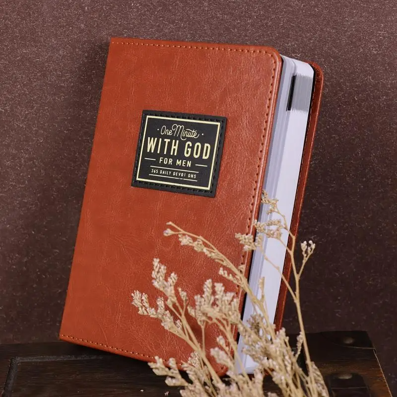 One Minute With God For Men 365 Days Devotional Journal Portable Daily Reflections Book