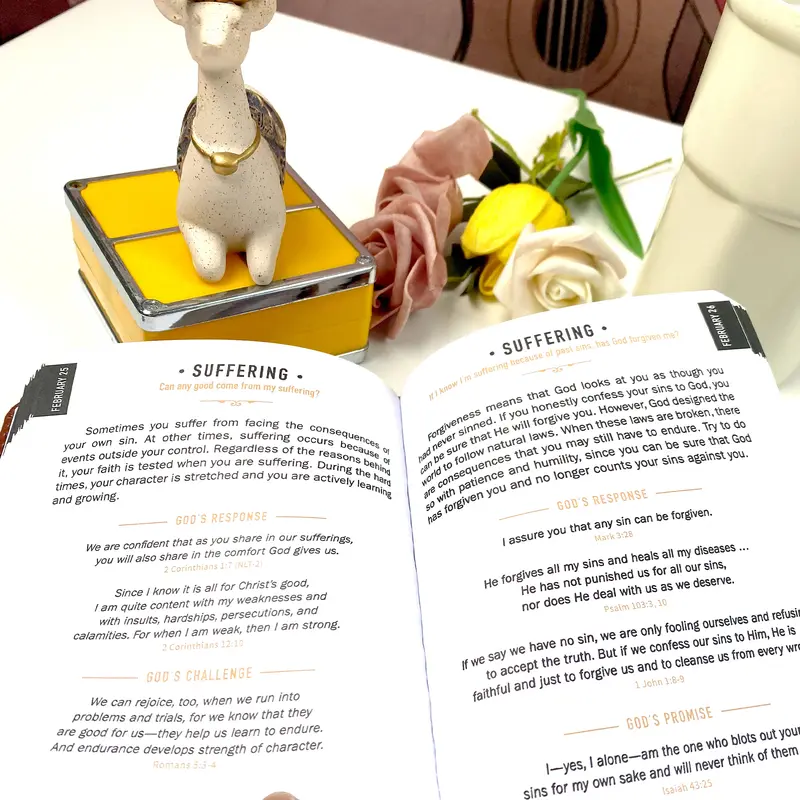 One Minute With God For Men 365 Days Devotional Journal Portable Daily Reflections Book