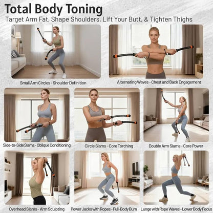 Adjustable Ropeless Battle Ropes Training