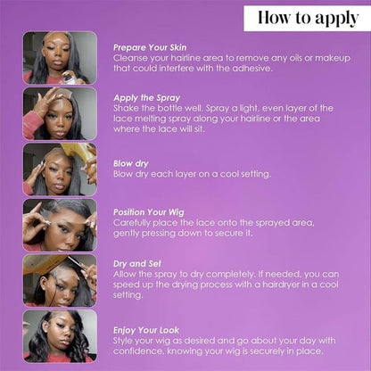 Ashy Lace Melting Spray For Lace Wigs