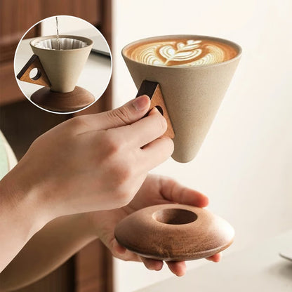 Terracotta Cone Coffee Cup