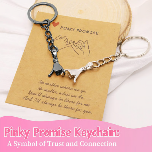 2PC Matching Pinky Promise Keychains For Couples