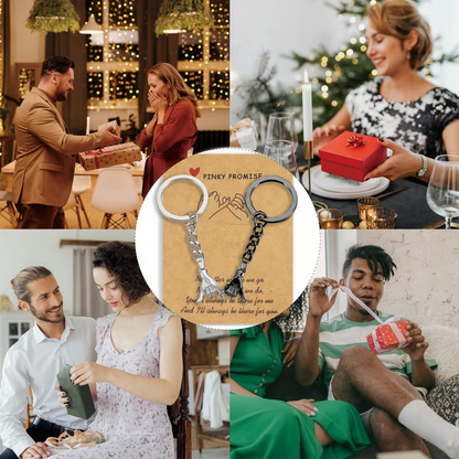 2PC Matching Pinky Promise Keychains For Couples