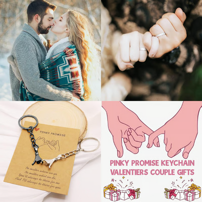 2PC Matching Pinky Promise Keychains For Couples