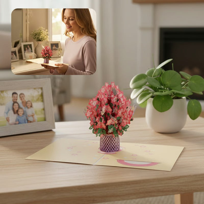 3D Handmade Bouquet Greeting Card