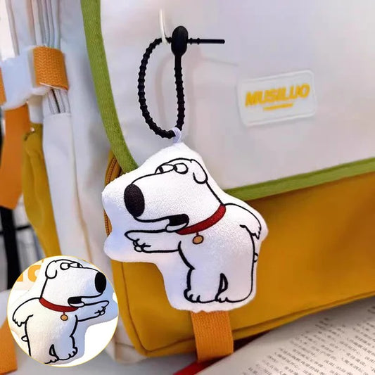 Funny Talking Brian Dog Keychain