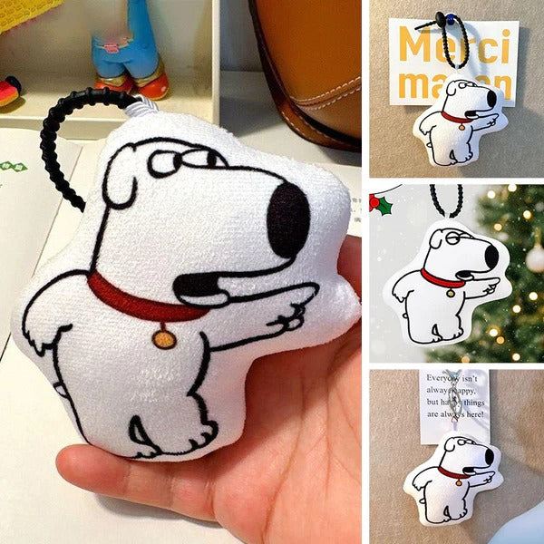 Funny Talking Brian Dog Keychain