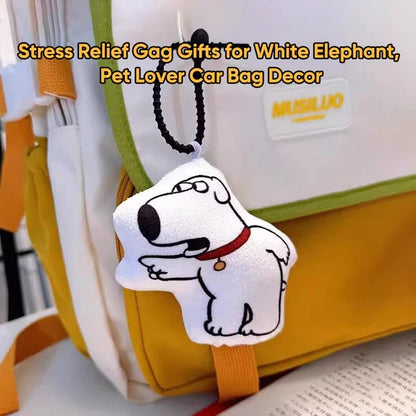 Funny Talking Brian Dog Keychain
