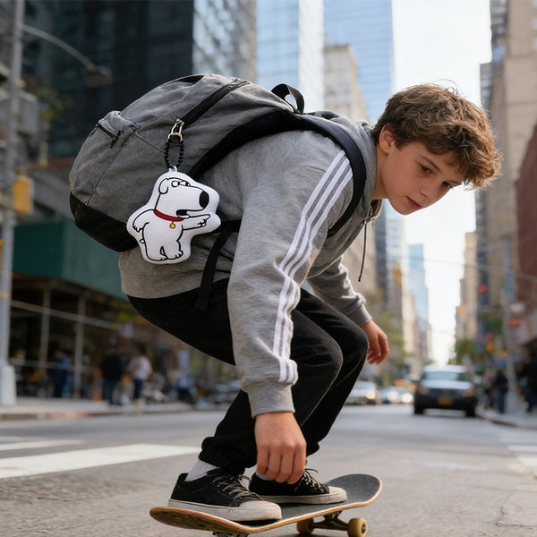 Funny Talking Brian Dog Keychain