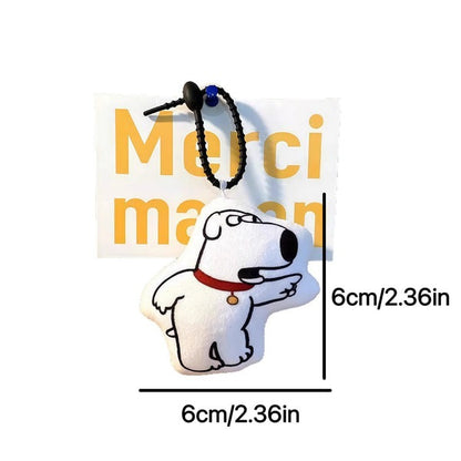 Funny Talking Brian Dog Keychain