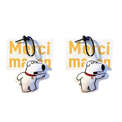 Funny Talking Brian Dog Keychain